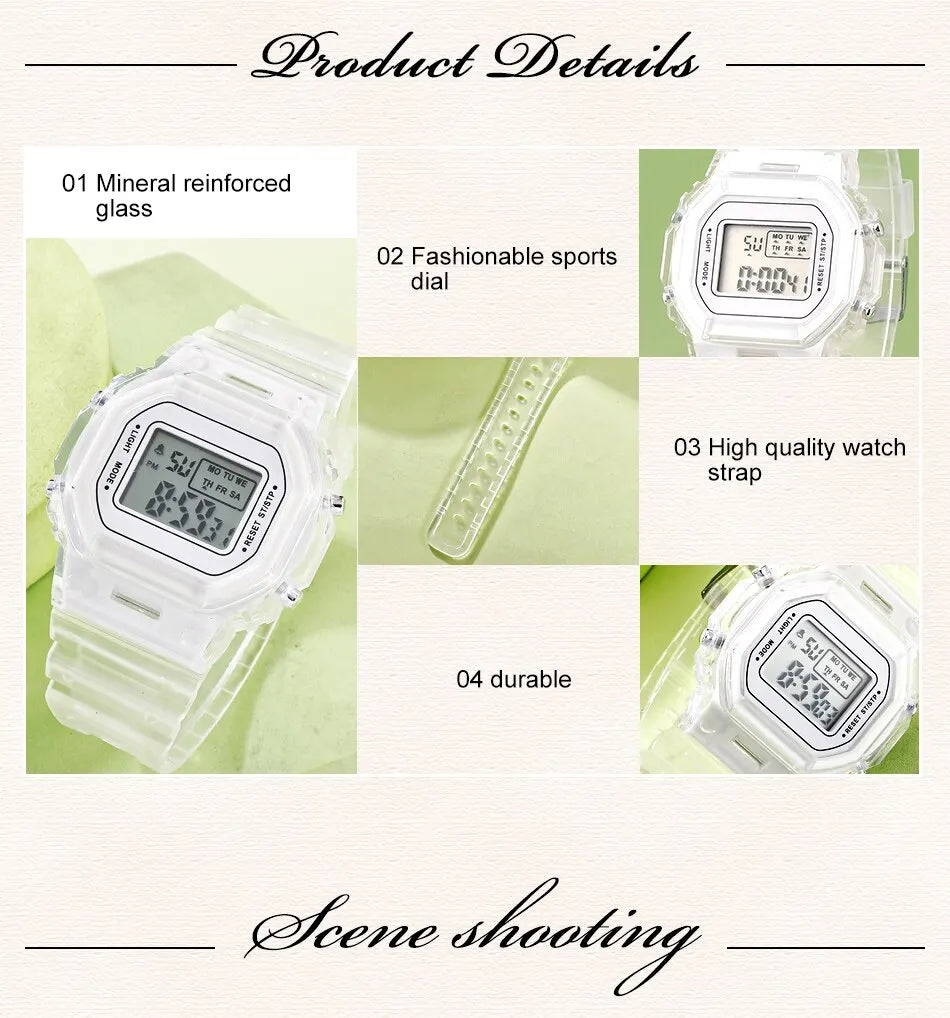 Clear Digital Sport Watch