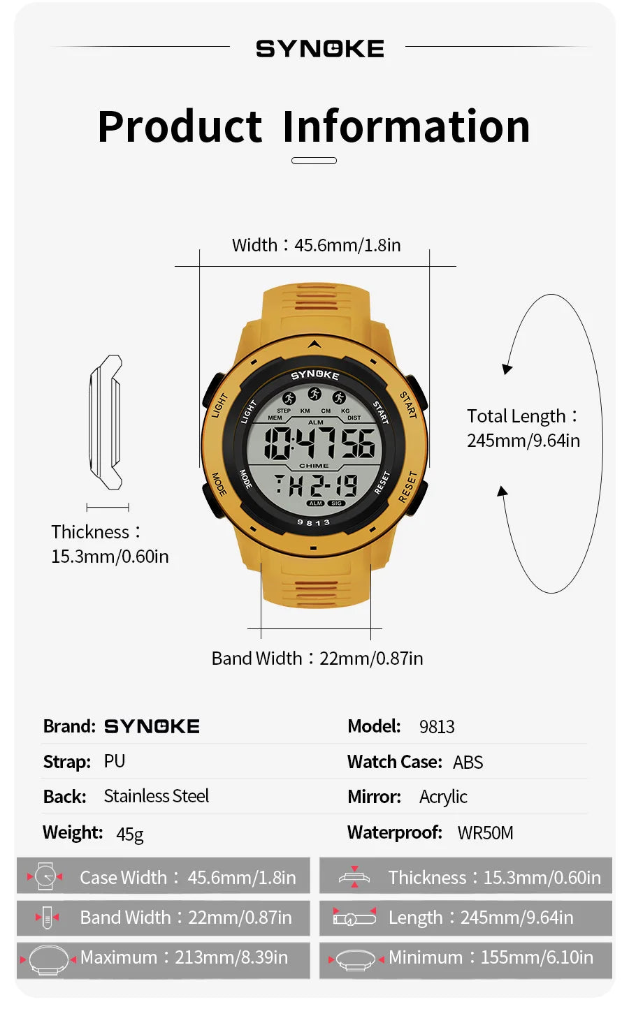 Military Tough Digital Watch