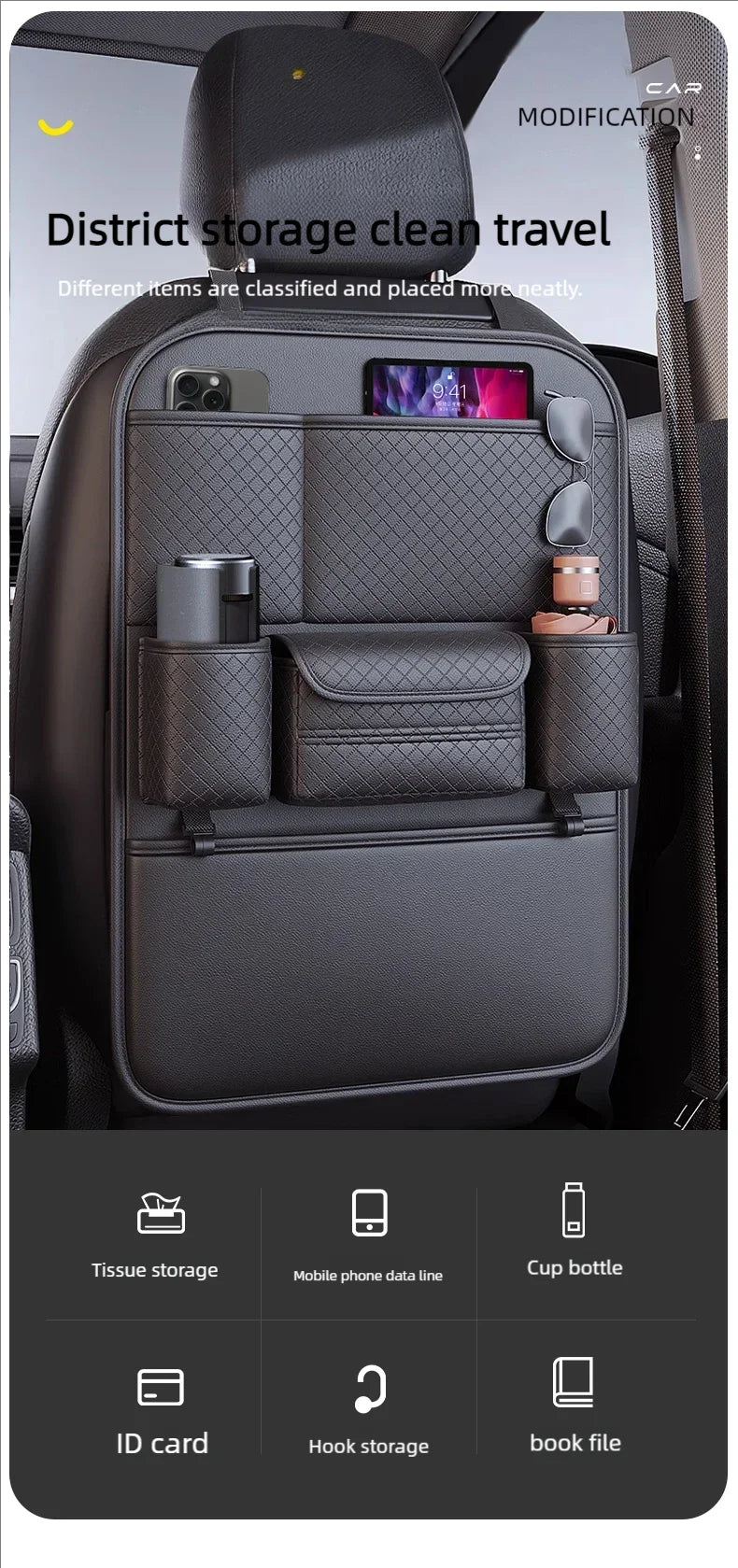 High-Capacity Car Organizer