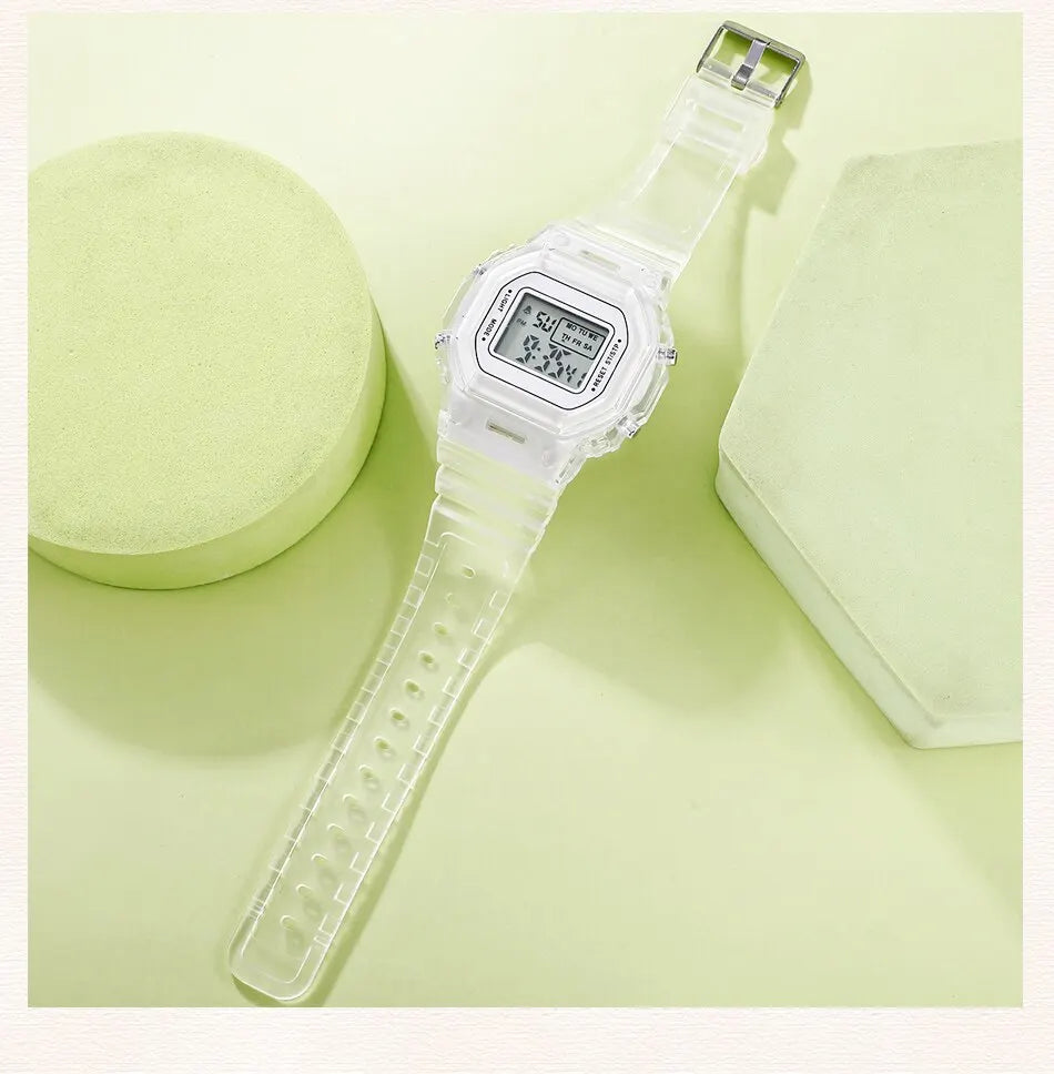 Clear Digital Sport Watch