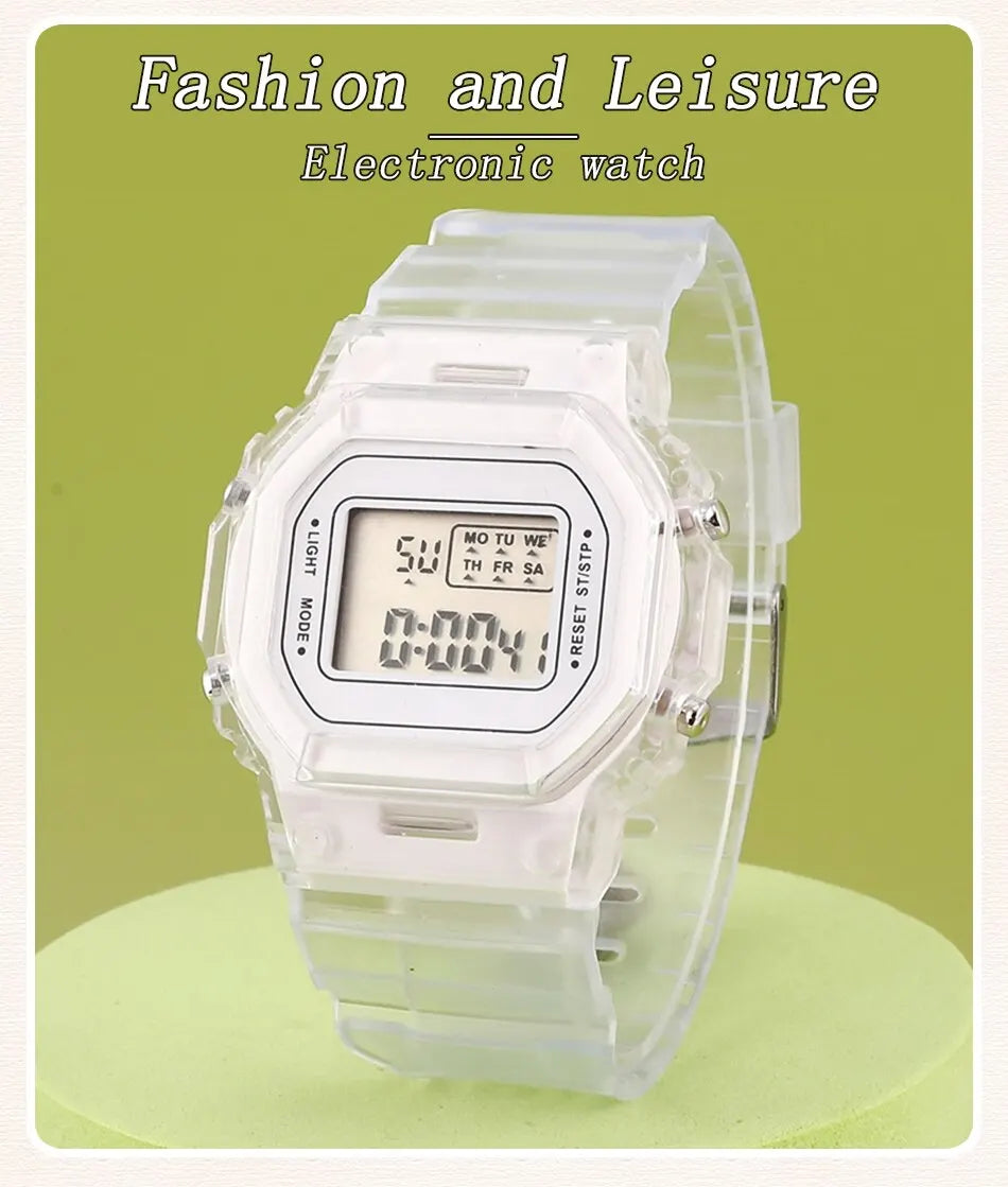Clear Digital Sport Watch